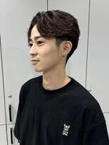 ウクラ バイ レシッド 池袋(uchla by rcid)&nbsp;モテ髪毛流れパーマのフェザーパーマ☆メンズパーマアップバング