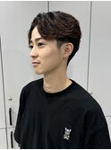 モテ髪毛流れパーマのフェザーパーマ☆メンズパーマアップバング