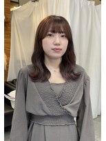 スイート ヘアデザイン(Suite HAIR DESIGN)&nbsp;【顔周りカットSayaka】透明感ツヤカラー