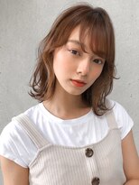 前髪 ネビージュ ボブルフ 黒髪 ワンレン 小顔 "