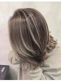 白髪ぼかしハイライト
