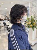 ウルフパーマレイヤーパーマミディアムパーマくるくるパーマ