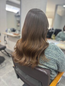 エル 新小岩(elu) 美髪/ワイドバング/レイヤーカット/くすみベージュ/新小岩駅