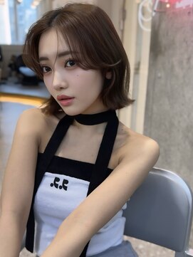 シー バイ ロンド 新宿(Sea by Lond) 黒髪×くらげヘアー[小顔/ココアベージュ/オリーブグレー]