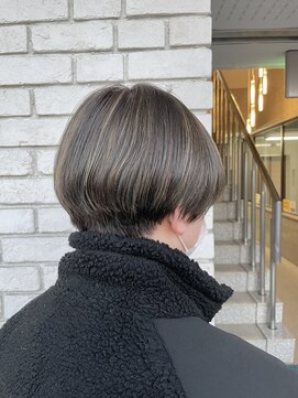 オーガニックエコ 川越(organic+eco) 30代40代大人かっこいいグレージュハイライト×マッシュ