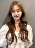 韓国ヘアー/ダブルカラー/ハイライト/イメチェン/エクステ/梅田