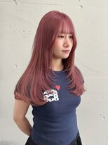 シーク 天神(SEEK)&nbsp;松尾菫菜/レイヤーカット/ピンクカラー/韓国ヘア