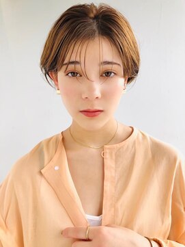 アンドレイ 表参道(andrey) イメチェン/ホワイトブロンド/外ハネボブ/ワイドバング/表参道