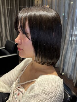 ビグディーサロン(BIGOUDI SALON) 似合わせ暗髪ボブ