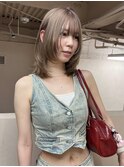 ミディアムレイヤー ミルクティーベージュ