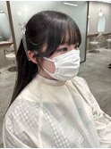 前髪/顔周りカット/グレージュ/暗めグレージュ