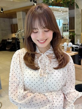 グランド(GRAND) セミロング30代40代ストレートレイヤー前髪なし前髪あり表参道