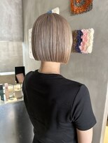 ハウ 心斎橋(how)&nbsp;◎秋切りっぱなしボブ×ミルクティーベージュ20代30代