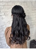 サイドアップアレンジ ヘアセット 池袋 ヘアメイク