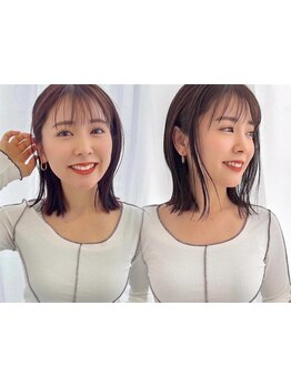 自然な仕上がりで白髪をカバー、大人女性に大人気◎色味を感じながら暗め～明るめまで楽しめます![名古屋]