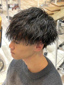 横須賀メンズパーマツイストスパイラルパーマツイストパーマ緩め