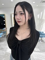 ボタン 熊本(VOTAN) 韓国ヘア/レイヤーカット/暗髪/透明感/艶髪/韓国レイヤー