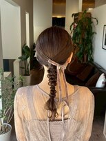 アパートメントヘアー&nbsp;佐賀/ヘアセット/ヘアアレンジ/結婚式/二次会/成人式/リボン
