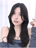 クビレロング×暗髪