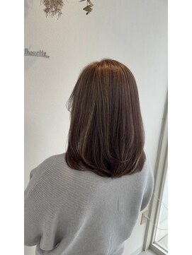 シルエット 美容室 細め　ハイライト　八戸　代30代40代50代