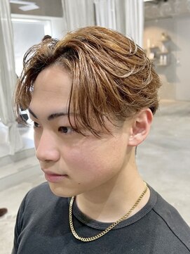 ラック 表参道(LUCK) メンズブリーチ/メンズカット/オレンジブロンド/ハイトーン