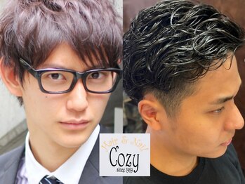 ヘアアンドネイル コージー(Hair&Nail COZY)の写真/男性限定クーポンもご用意!眉カット・ノーズワックスで清潔感UP◎メンズカットや頭皮ケアもお任せ下さい☆