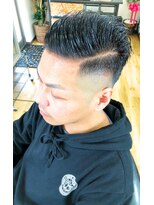 ディ グラント(D GRANT) ON・ OFF可能☆震災刈り！流行りのBARBER刈りスタイル☆