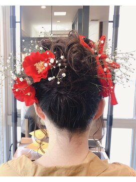 ザブックハンドサロン(The book hand salon) 振袖ヘアアレンジ