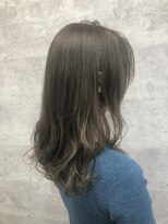 アッド(hair salon add.) 【岡山市　add.】柔らかカーキグレージュ