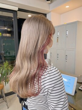 フラム 渋谷(flamme) 【flamme】ミルクティーベージュ × ピンクベージュ