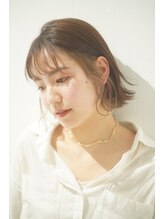 ヴァン カウンシル 八尾店(Van Council)&nbsp;《３０・４０代にオススメ》大人かわいいミルクティショートボブ