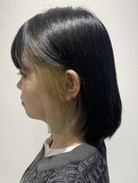 アース 青葉台店(HAIR&MAKE EARTH)&nbsp;黒×金　インナーカラー