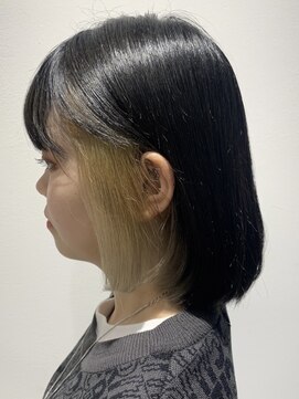 アース 青葉台店(HAIR&MAKE EARTH) 黒×金　インナーカラー