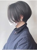 【morio 原宿】大人黒髪　ハンサムショート　前下がり