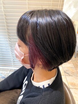 ネオリーブアオバ 高田馬場店(Neolive aoba) ショートボブ×イヤリングカラー