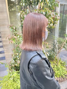 ミィ 表参道(mee.) 【mee.】ヤジマ　ピンクベージュ　ブリーチ1回