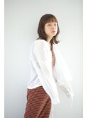 綺麗なおねえさん外ハネミディ