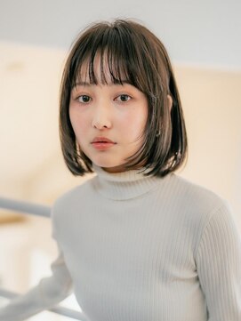 ベンジー 北上店(benji) 重めのボブでもオトナ可愛い　2