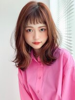 アグ ヘアー ジャスパー 青春通り店(Agu hair jasper) 《Agu hair》オン眉×くびれ外ハネセミ