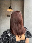 暖色ブラウン大人ミディナチュラルシンプルストレート立川