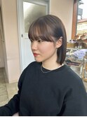 タッセルボブ×ミルクティーベージュ