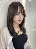 アッシュカラー×レイヤーカット