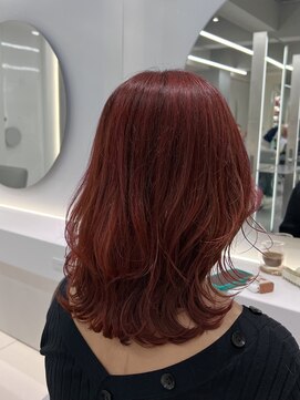 アールプラスヘアサロン(ar+ hair salon) ワインレッドカラー