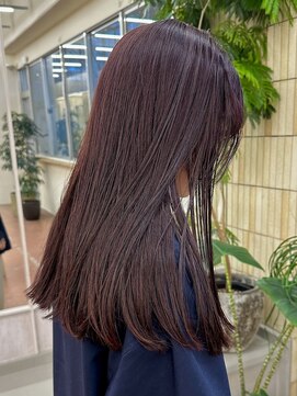 パークレーン アイス イヴェン(park lane ICI yeven) ブリーチなしカラー　ボルドーカラー　ブリーチなし暖色/momoka