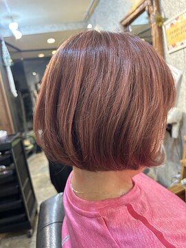 クラク 羽根木店(kuraku) ピンクブラウン×ボブ