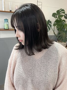 ブラウン(Brown) 外ハネボブ / アディクシーカラー