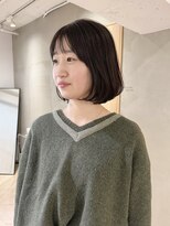 ローレン(LOREN)&nbsp;ミルクティーベージュぷつっとボブケアブリーチ 梅田