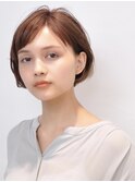 20代30代40代ミニボブショコラアッシュ透明感小顔ブリーチなし