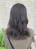 大人かわいいダークグレージュくせ毛風小顔カラー♪20代30代40代