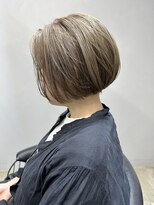 エトラ 渋谷店(etora)&nbsp;グレージュボブ オリーブグレージュ ハイトーンボブ